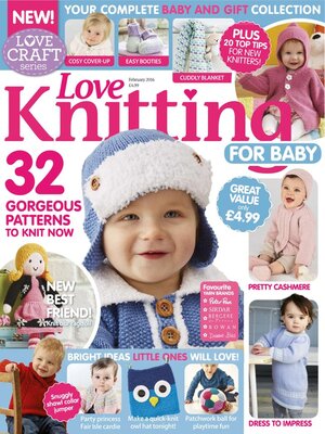 cover image of Love Knitting for Baby 2016